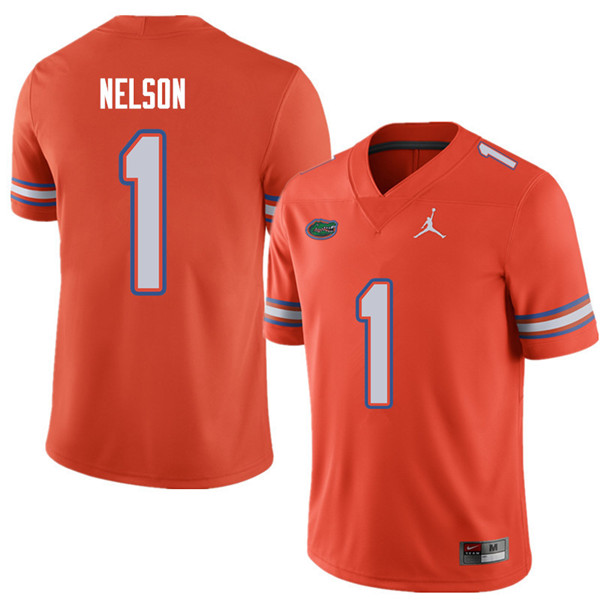 Jordan Brand Men #1 Reggie Nelson Florida Gators College Football Jerseys Sale-Orange - Click Image to Close